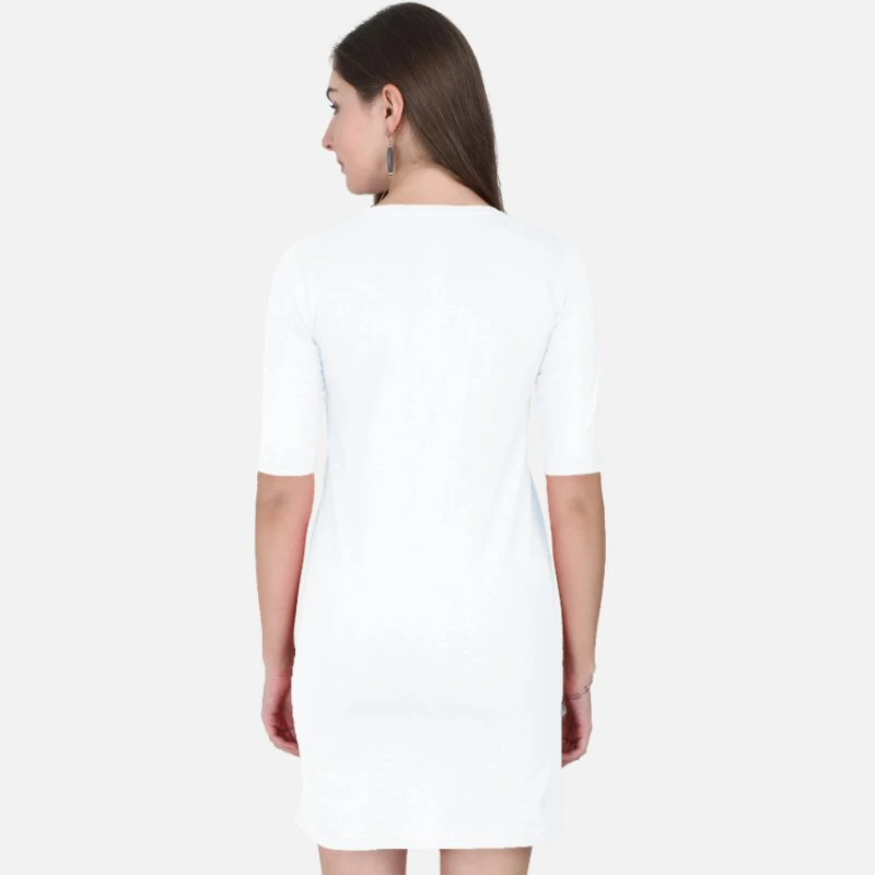 White Plain Women T-Shirt Dress product image