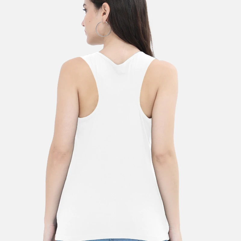 White Plain Women Tank Top product image