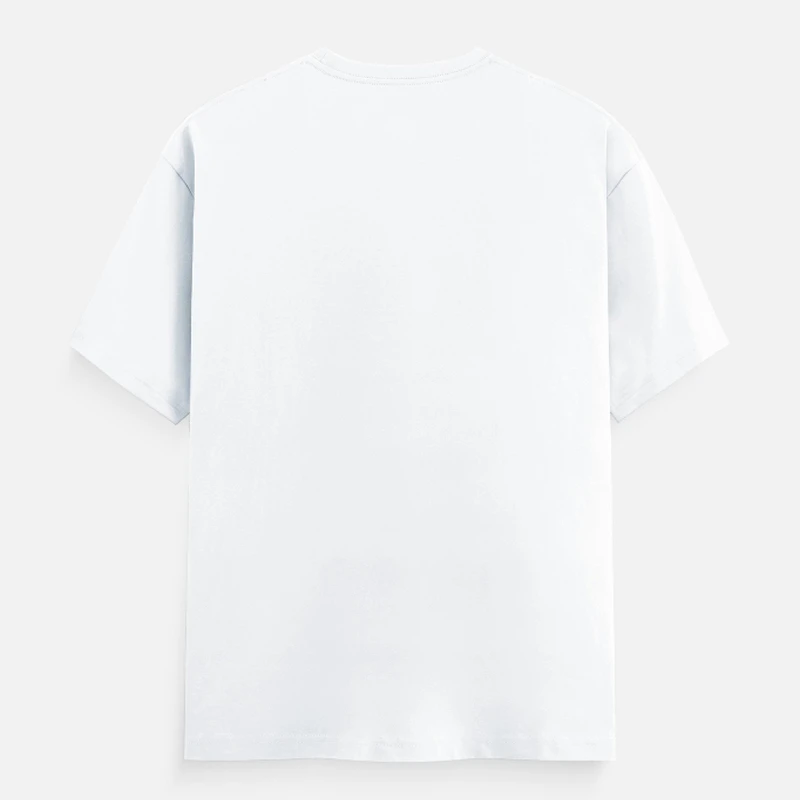 White Unisex Plain Cotton Round Neck T-shirt product image