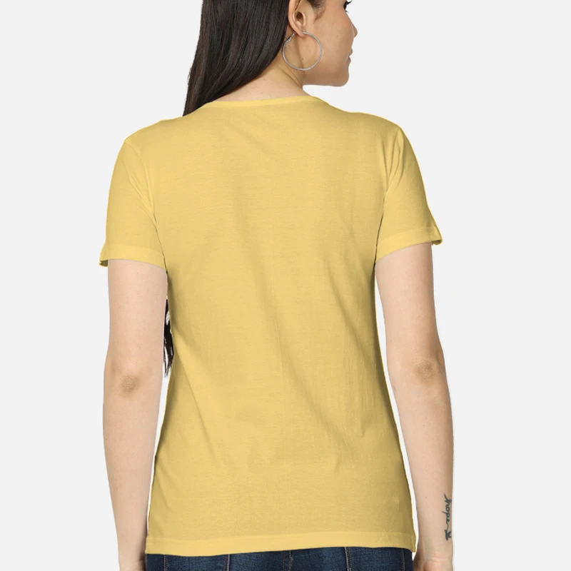 Yellow Women Round Neck T-shirt product image