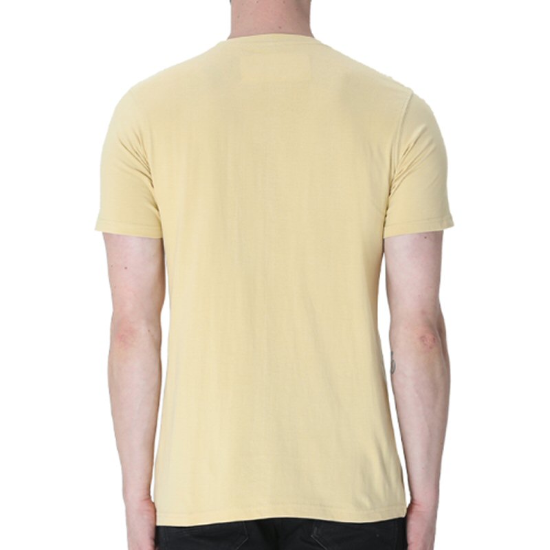 Beige Unisex Plain Cotton Round Neck T-shirt Beige Unisex Plain Cotton Round Neck T-shirt