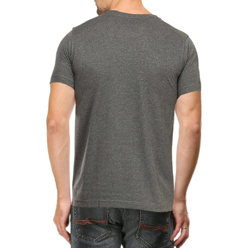 Charcoal Melange Unisex Plain Cotton Round Neck T-shirt Charcoal Melange Unisex Plain Cotton Round Neck T-shirt