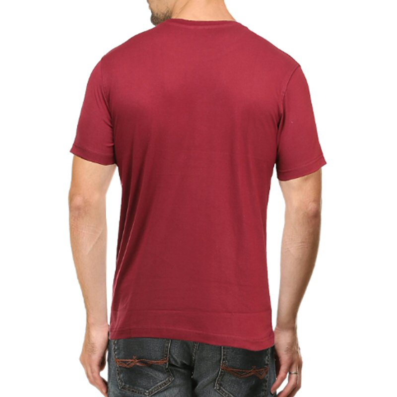 Maroon Unisex Plain Cotton Round Neck T-shirt Maroon Unisex Plain Cotton Round Neck T-shirt