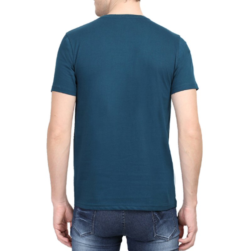 Petrol Blue Unisex Plain Cotton Round Neck T-shirt Petrol Blue Unisex Plain Cotton Round Neck T-shirt