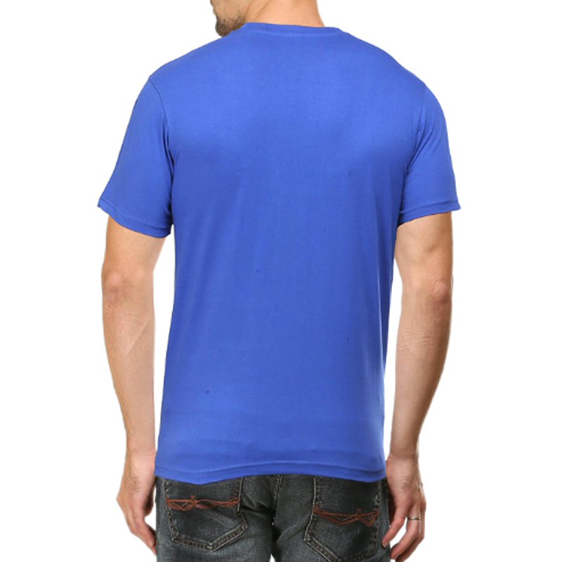 Royal Blue Unisex Plain Cotton Round Neck T-shirt Royal Blue Unisex Plain Cotton Round Neck T-shirt