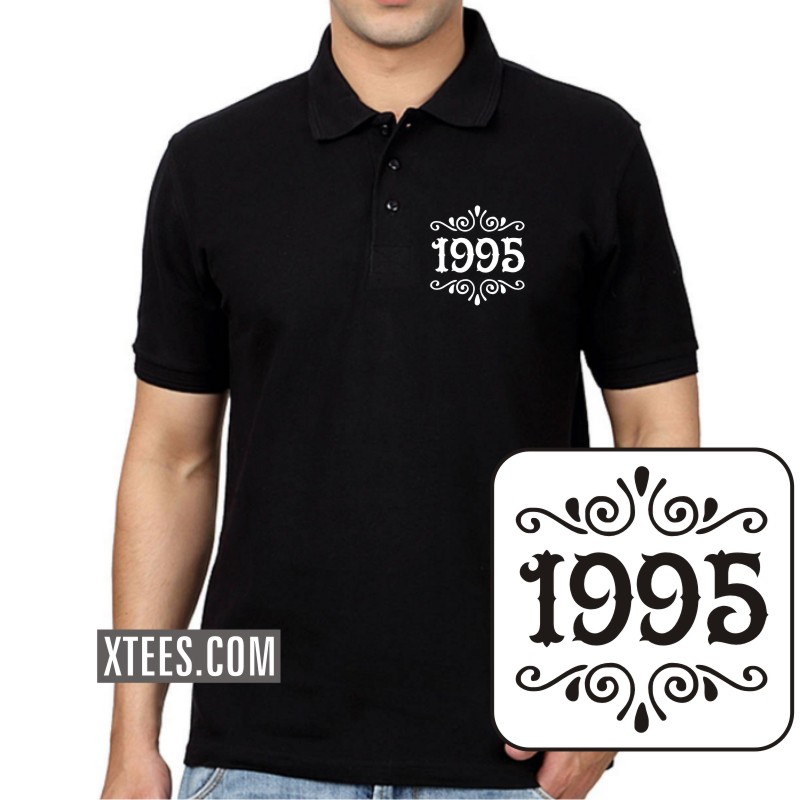 1995 Birth Year Collar Polo T-shirts image 1995 Birth Year Collar Polo T-shirts image
