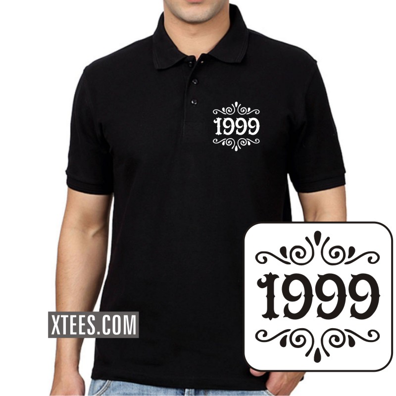 1999 Birth Year Collar Polo T-shirts image 1999 Birth Year Collar Polo T-shirts image