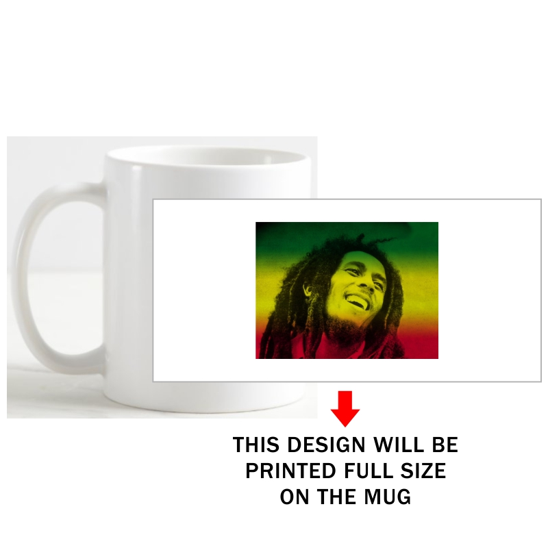 Bob Marley Symbol Slogan Coffee Mug image Bob Marley Symbol Slogan Coffee Mug image