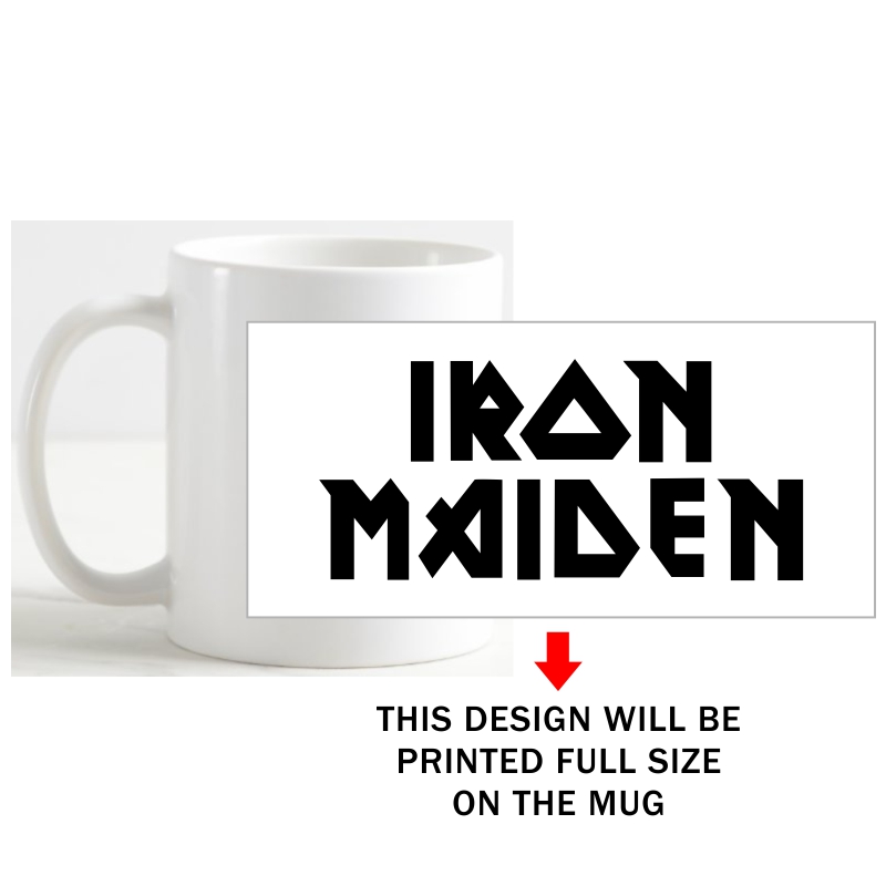 Iron Maiden Symbol Slogan Coffee Mug image Iron Maiden Symbol Slogan Coffee Mug image
