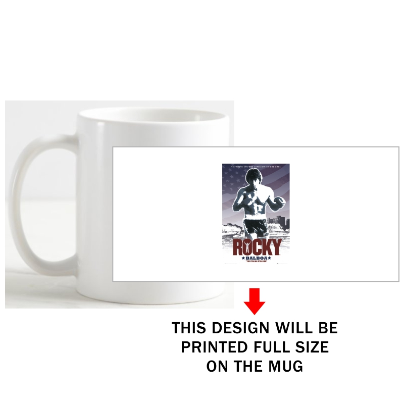 Rocky Balboa Daily Motivational Slogan Coffee Mug image Rocky Balboa Daily Motivational Slogan Coffee Mug image