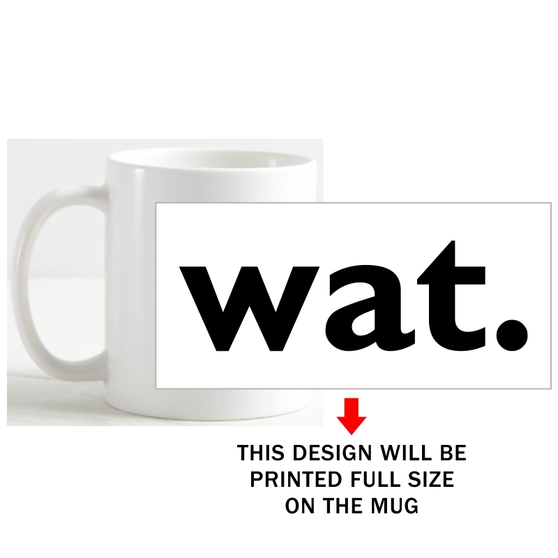 Wat Geeks Slogan Coffee Mug image Wat Geeks Slogan Coffee Mug image