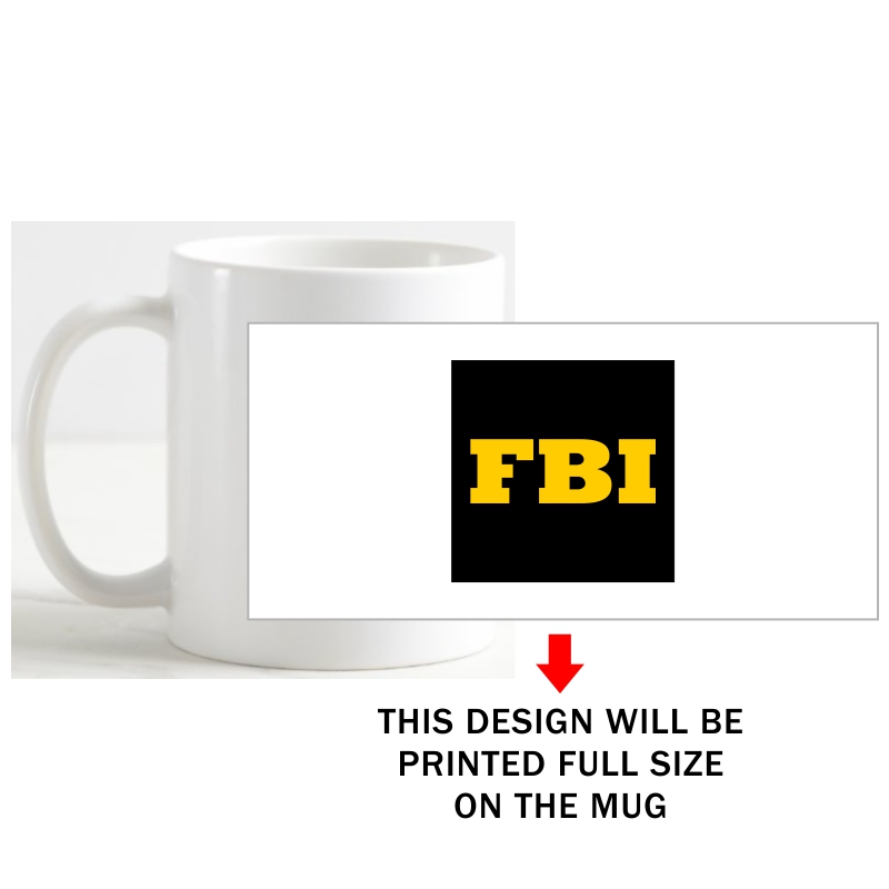 Fbi Symbol Slogan Coffee Mug image Fbi Symbol Slogan Coffee Mug image