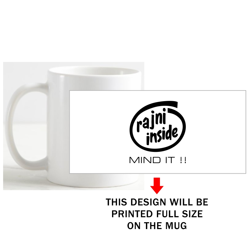 Rajni Inside Mind It Movie Star Slogan Coffee Mug image Rajni Inside Mind It Movie Star Slogan Coffee Mug image