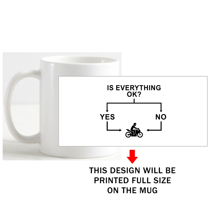 Is Everything Ok Yes Ride No Ride Bikers Tshirt image Is Everything Ok Yes Ride No Ride Bikers Tshirt image