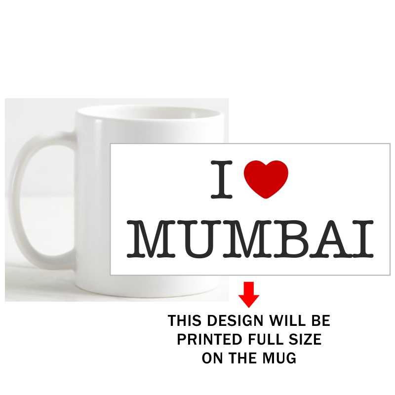 I Love Mumbai Coffee Mug image I Love Mumbai Coffee Mug image