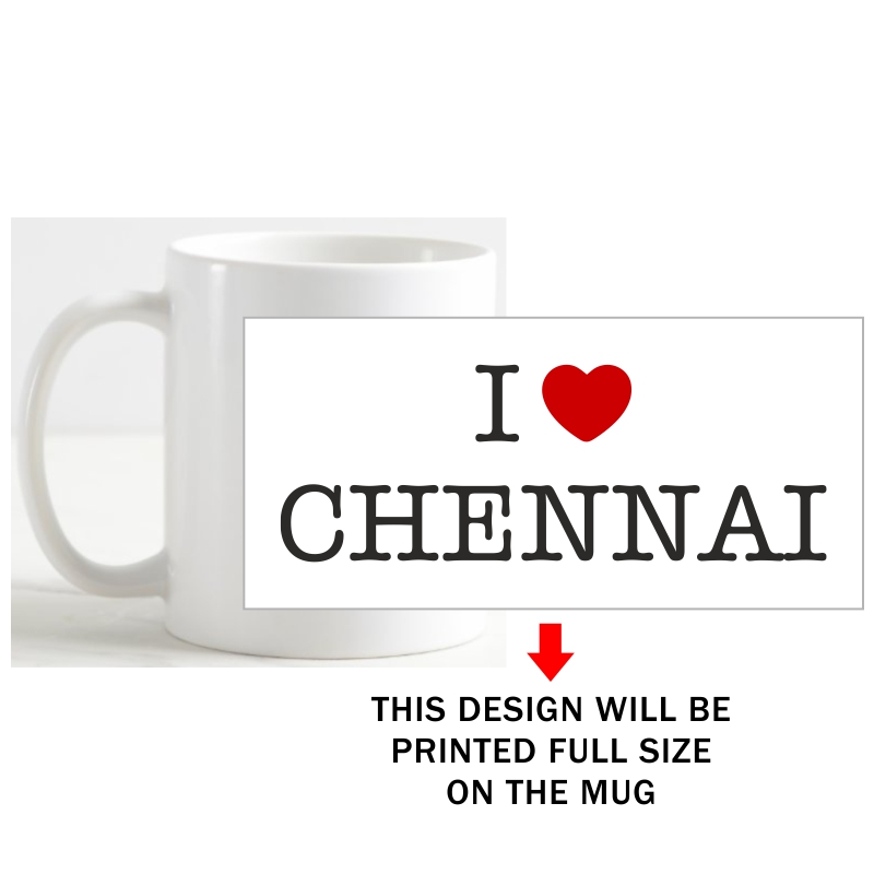 I Love Chennai Coffee Mug image I Love Chennai Coffee Mug image