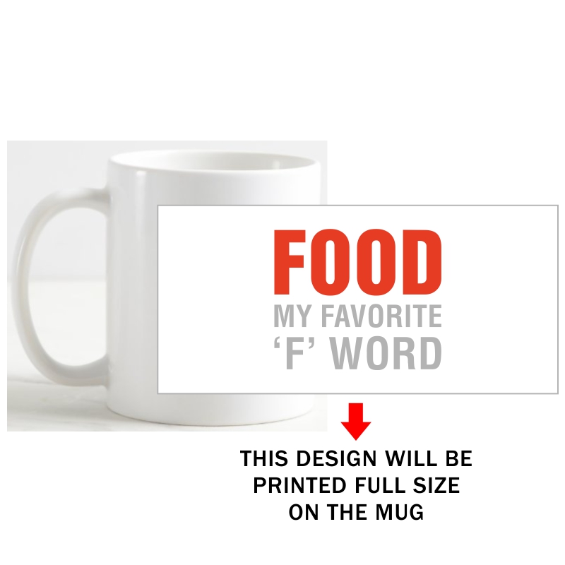 Food My Favorite 'f' Word Coffee Mug image Food My Favorite 'f' Word Coffee Mug image