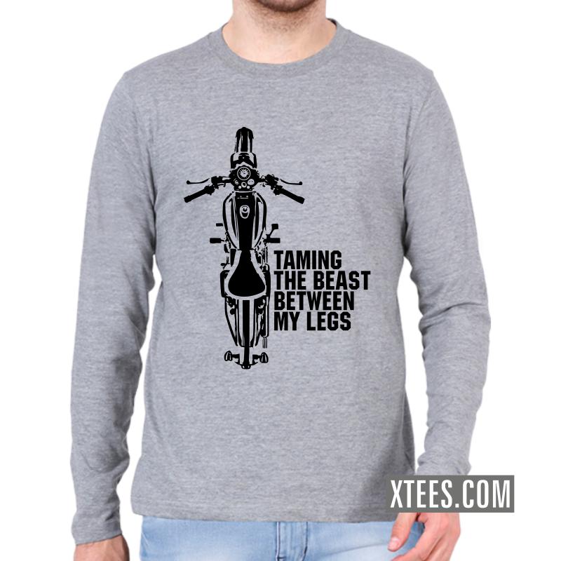 Taming The Beast Between My Legs Biker Slogan Full Sleeve Full Sleeve T-Shirts image Taming The Beast Between My Legs Biker Slogan Full Sleeve Full Sleeve T-Shirts image