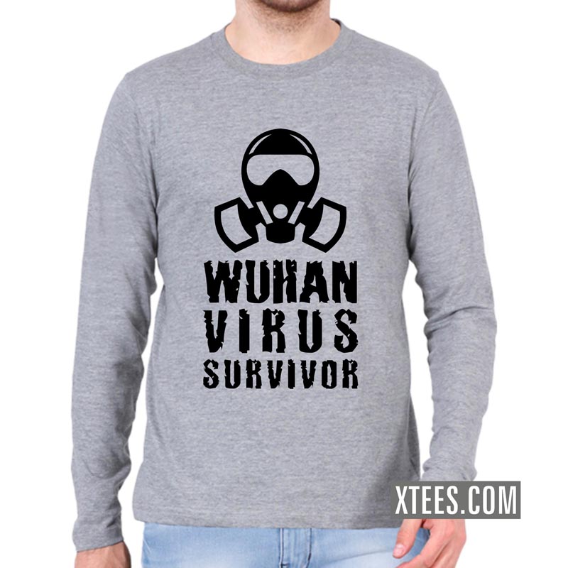 Wuhan Virus Survivor Full Sleeve T-Shirt image Wuhan Virus Survivor Full Sleeve T-Shirt image