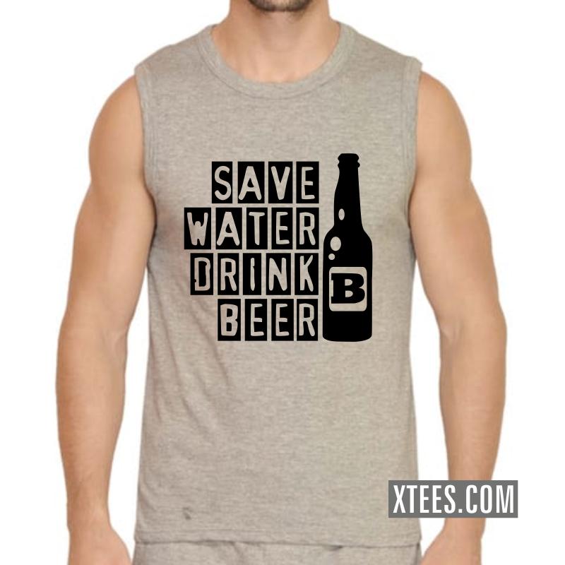 Save Water Drink Beer Alcohol Slogan Sleeveless Vests image Save Water Drink Beer Alcohol Slogan Sleeveless Vests image