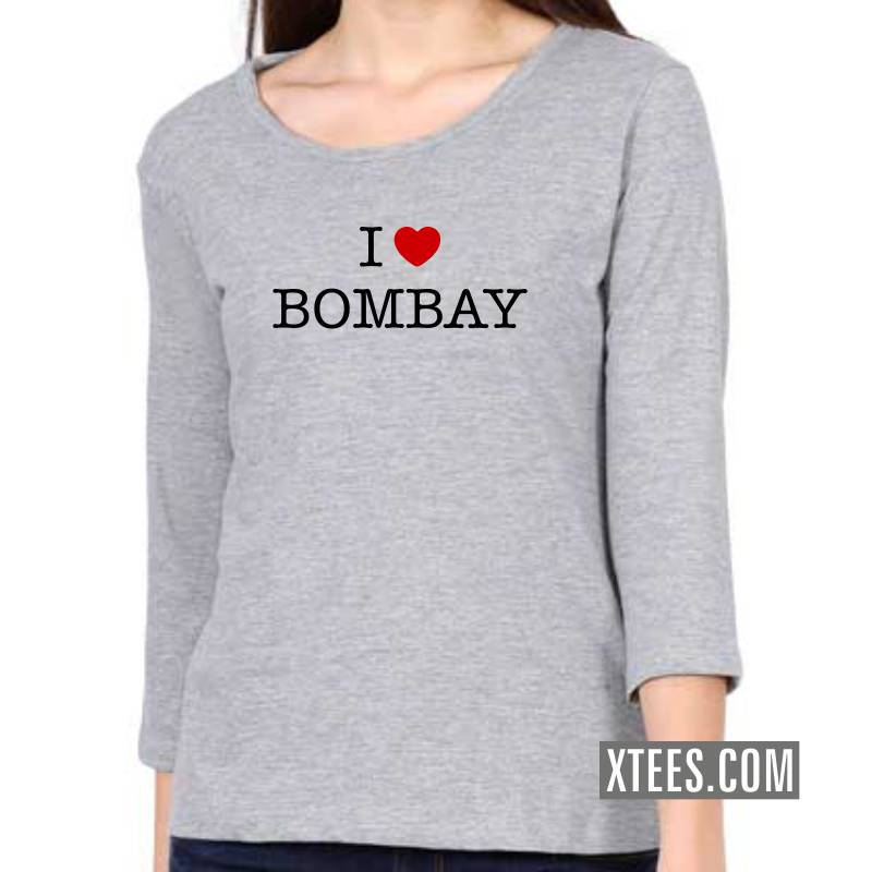 I Love Bombay Women 3 4th Sleeve T-Shirt image I Love Bombay Women 3 4th Sleeve T-Shirt image