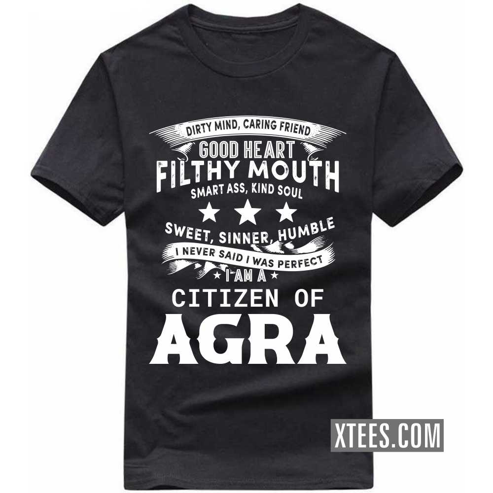I Never Said I Was Perfect I Am A Citizen Of Agra India City T-shirt image