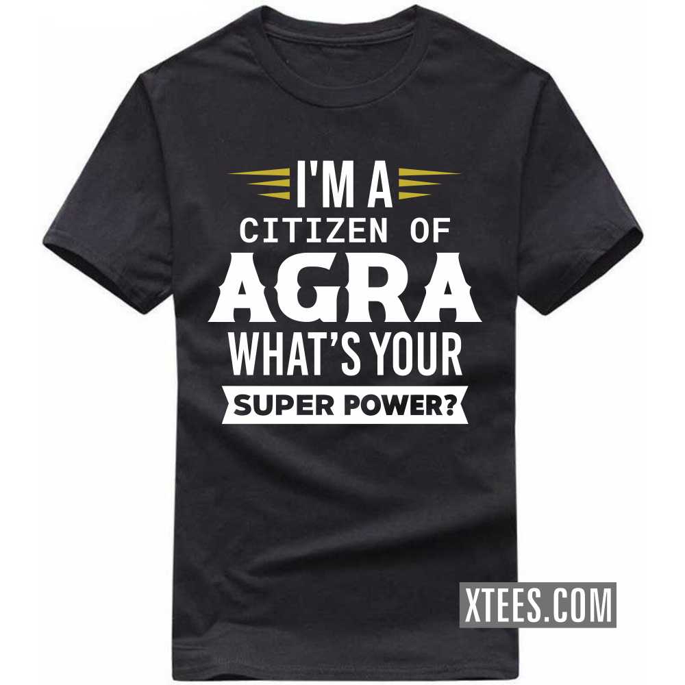 I'm A Citizen Of Agra What's Your Super Power? India City T-shirt image