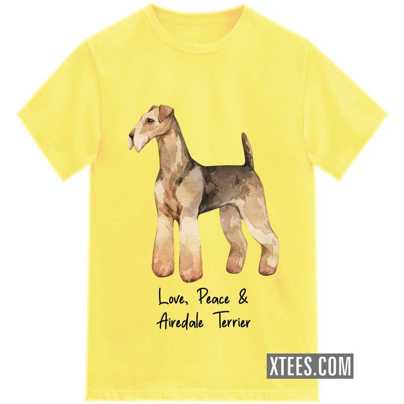 Airedale Terrier Dog Printed Kids T-shirt image