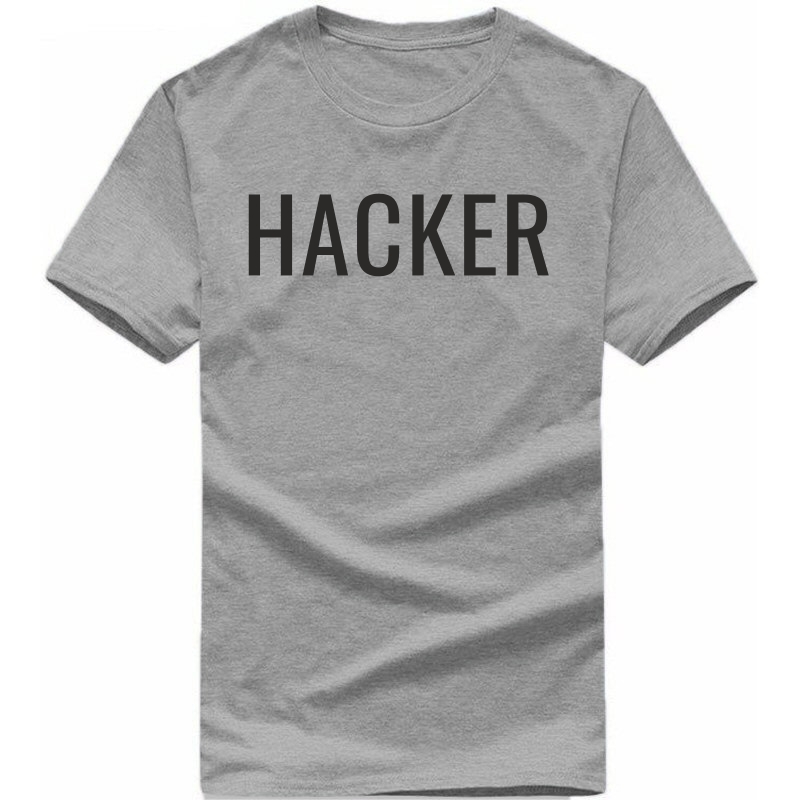 Hacker Funny Geek Programmer Quotes T-shirt India image