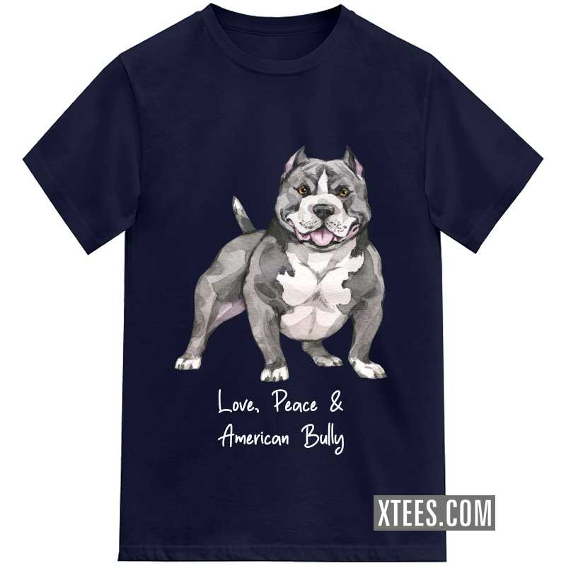 American Bully Dog Printed T-shirt image