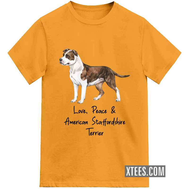 American Staffordshire Terrier Dog Printed Kids T-shirt image