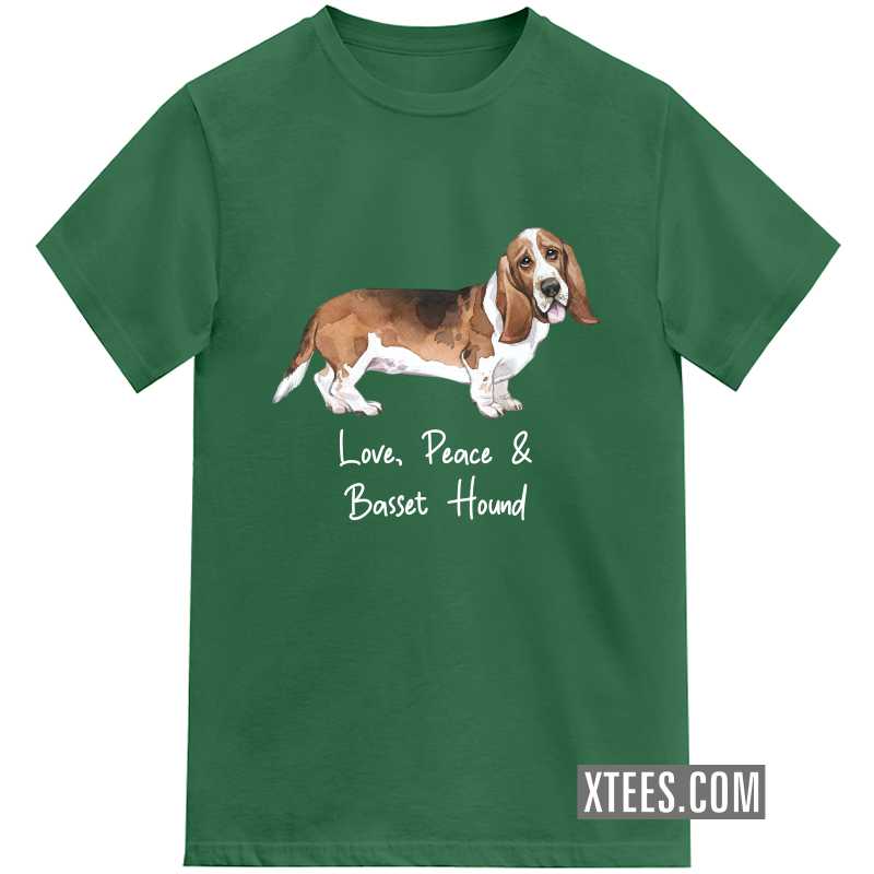 Basset Hound Dog Printed Kids T-shirt image