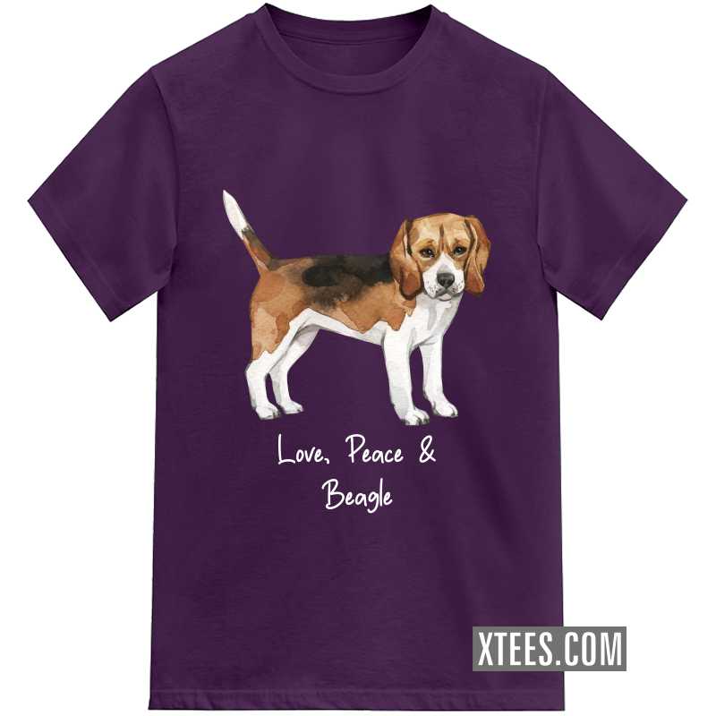 Beagle Dog Printed Kids T-shirt image