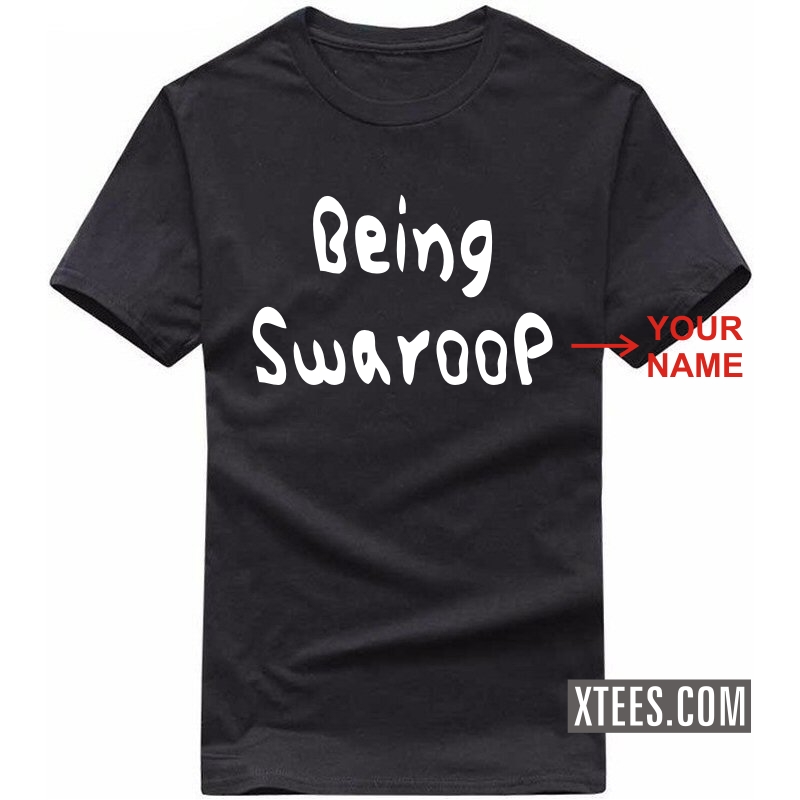 Being Human Style Custom Name Printed Round Neck T-shirt image