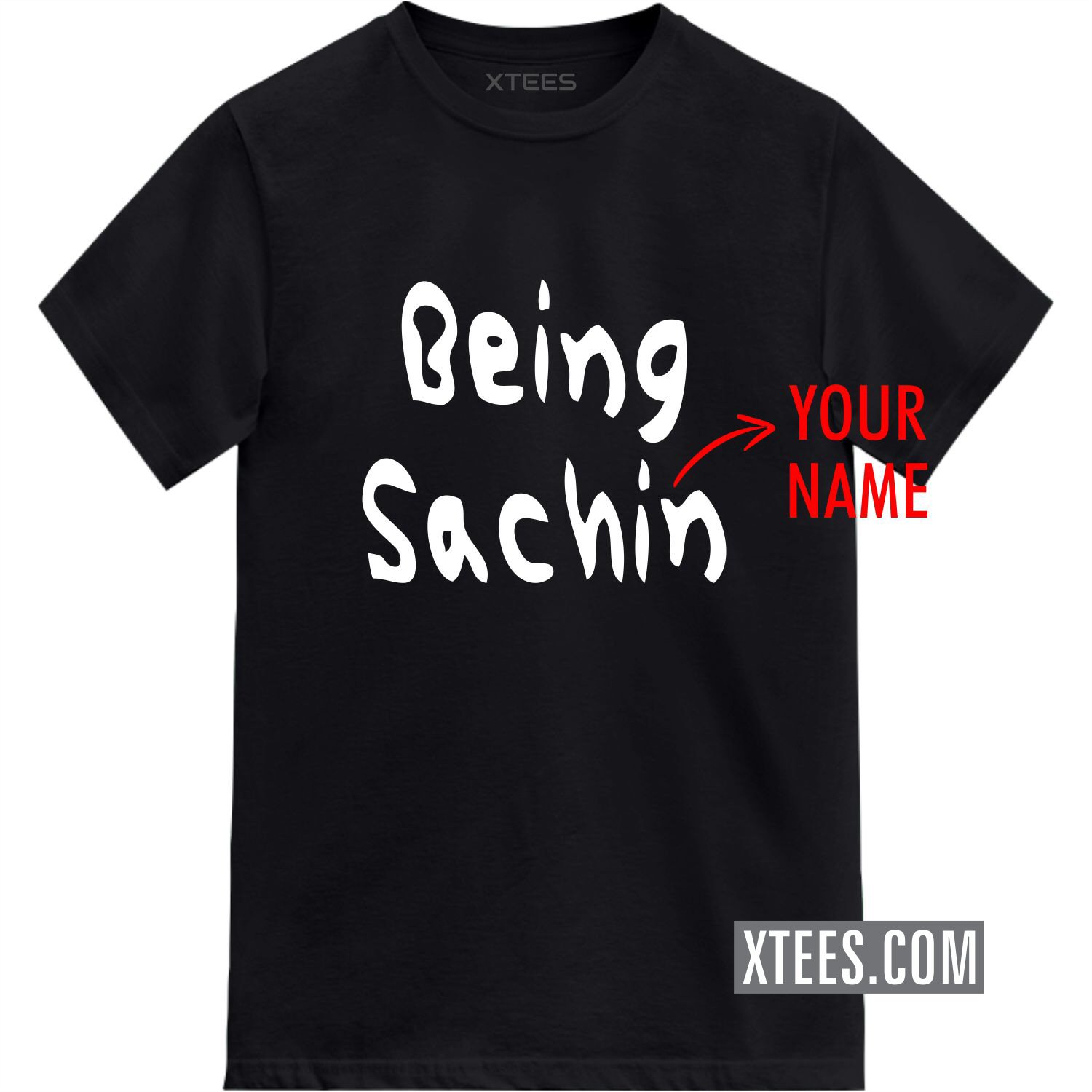 Being Human Style Custom Name Printed T-shirt image