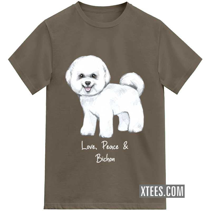 Bichon Dog Printed T-shirt image