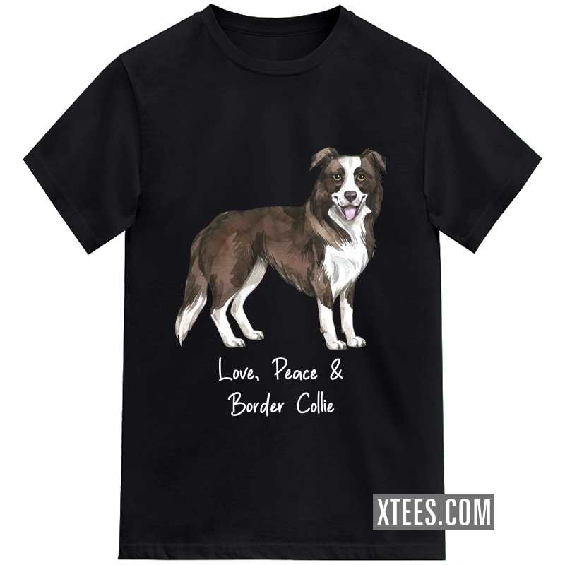 Border Collie Dog Printed T-shirt image