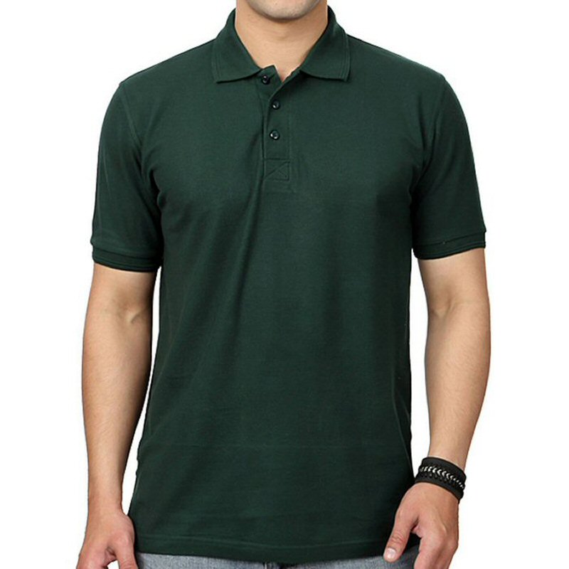 collar t shirt green
