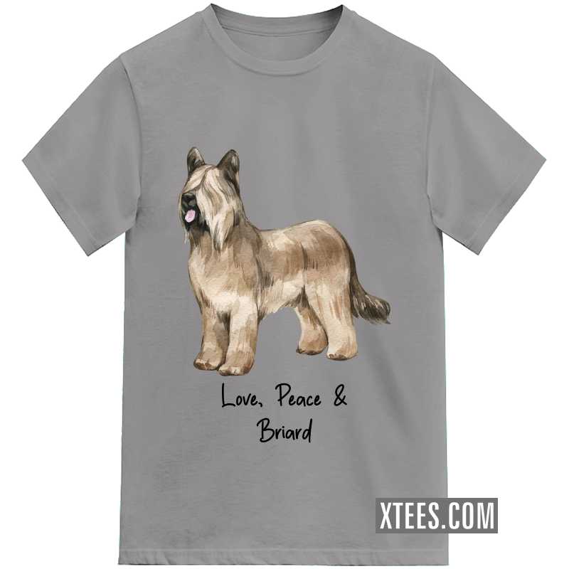 Briard Dog Printed T-shirt image