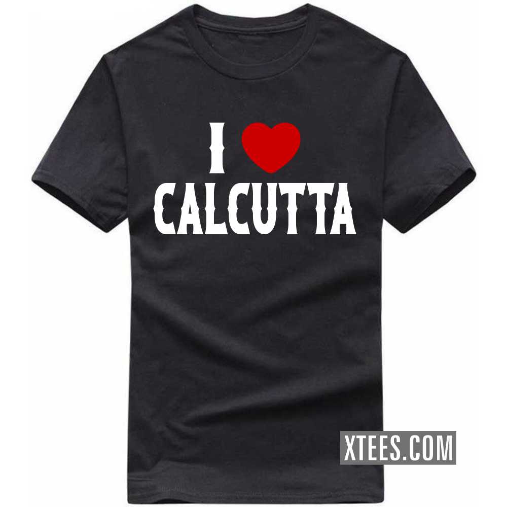 I Heart Love CALCUTTA India City T-shirt image