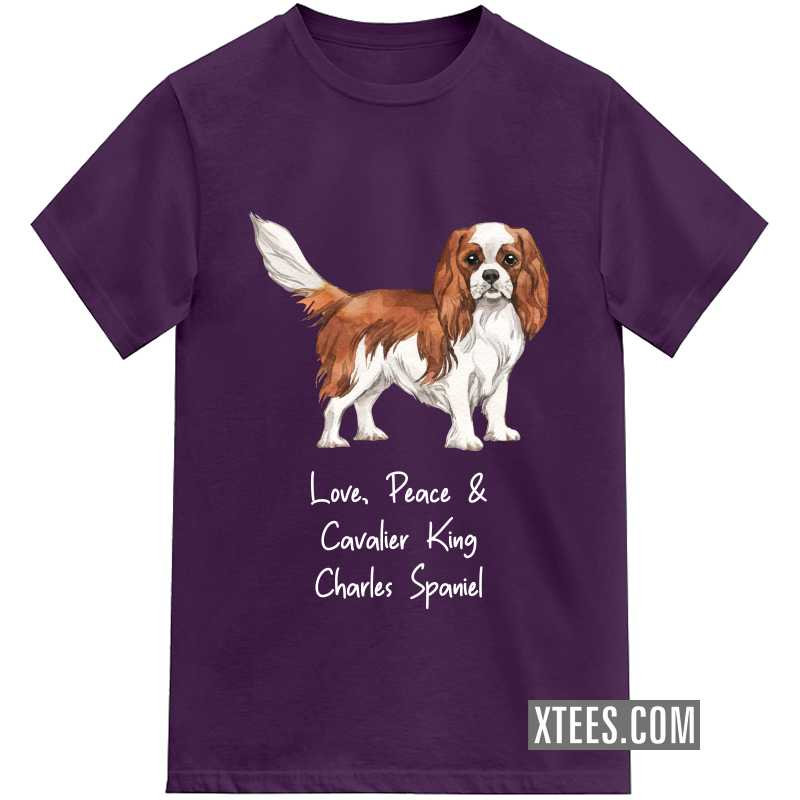 Cavalier King Charles Spaniel Dog Printed Kids T-shirt image
