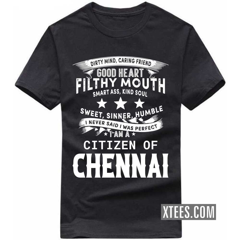 In Case Of Emergency My Blood Type Is CHENNAI India City T-shirt image