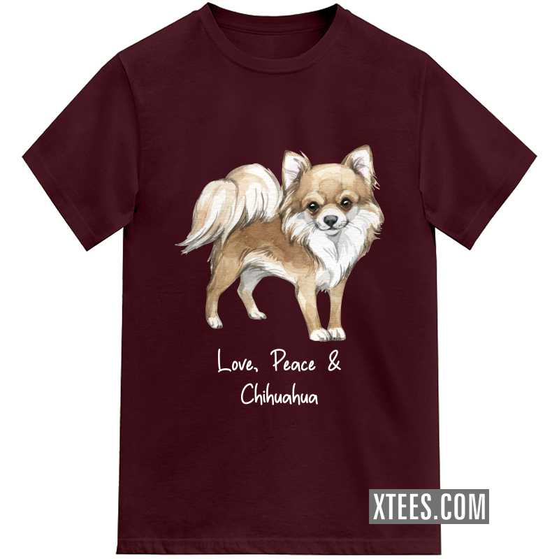  Chihuahua Dog Printed T-shirt