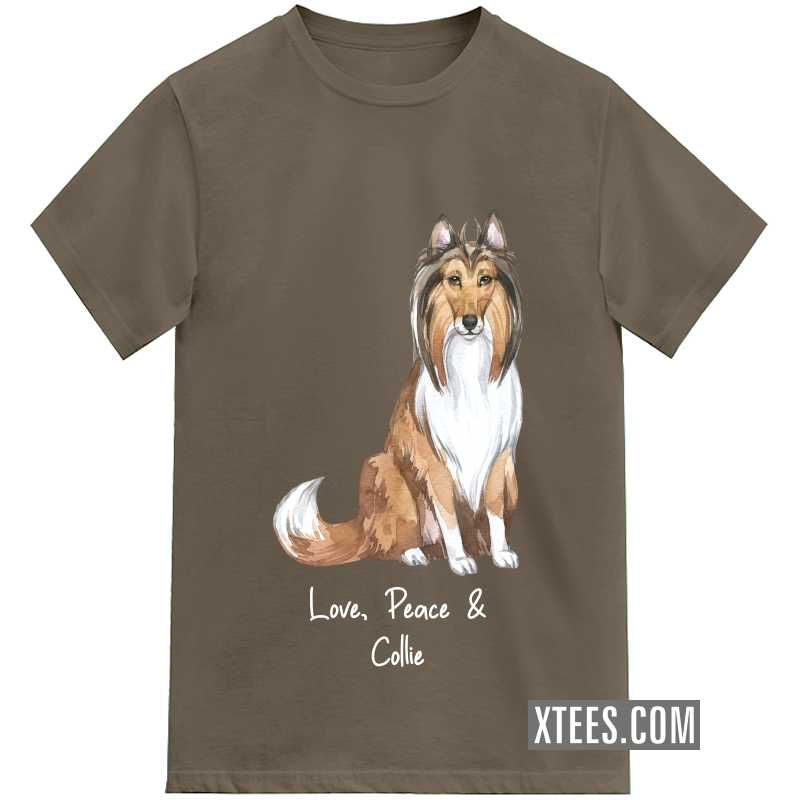 Collie Dog Printed T-shirt image
