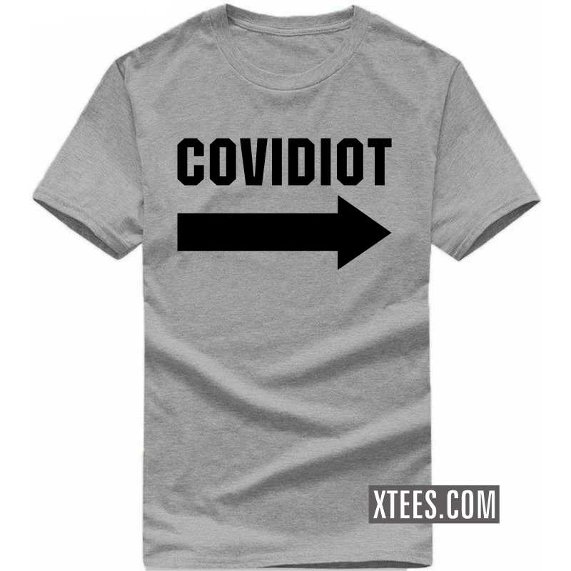 Covidiot Funny T-shirt India image