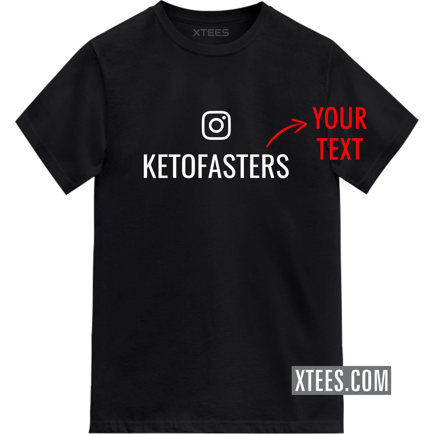 Custom Instagram Handle User Name T-shirt image