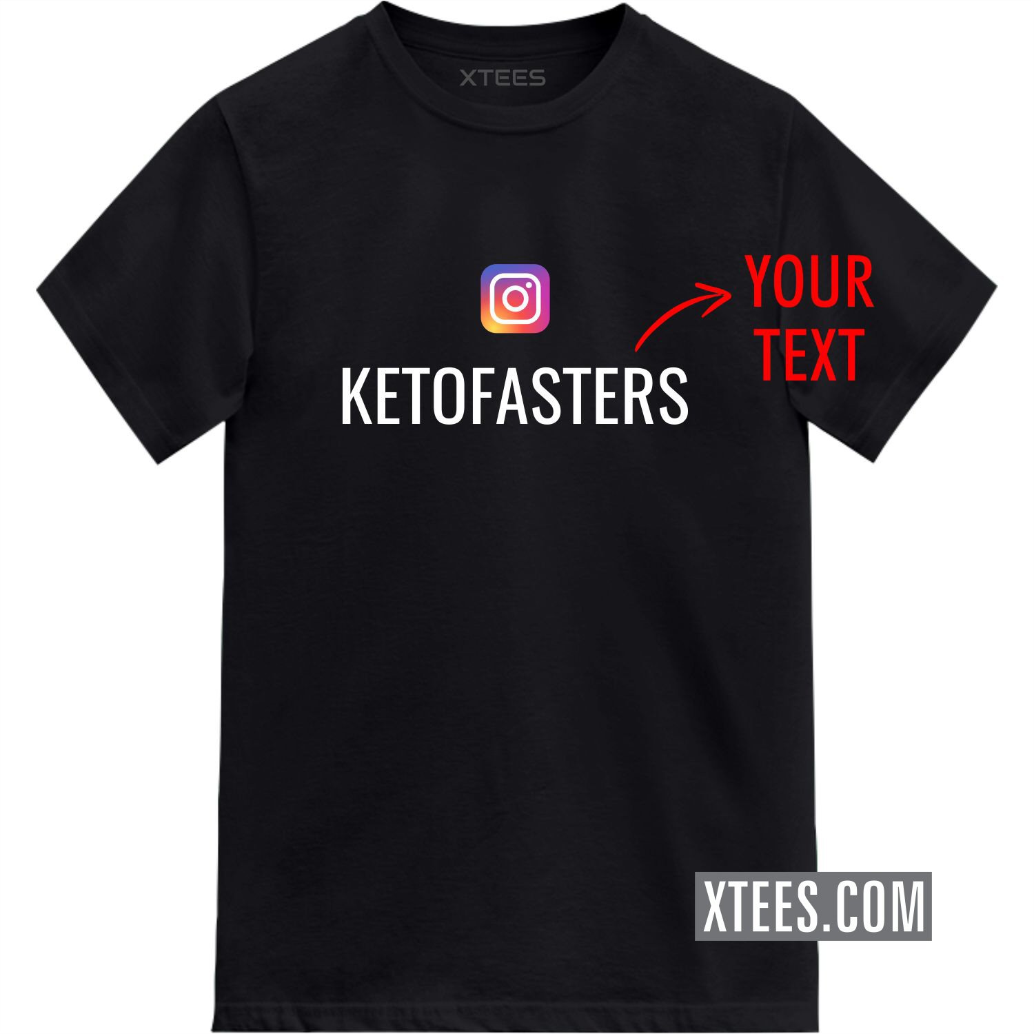 Custom Instagram User Name T-shirt image