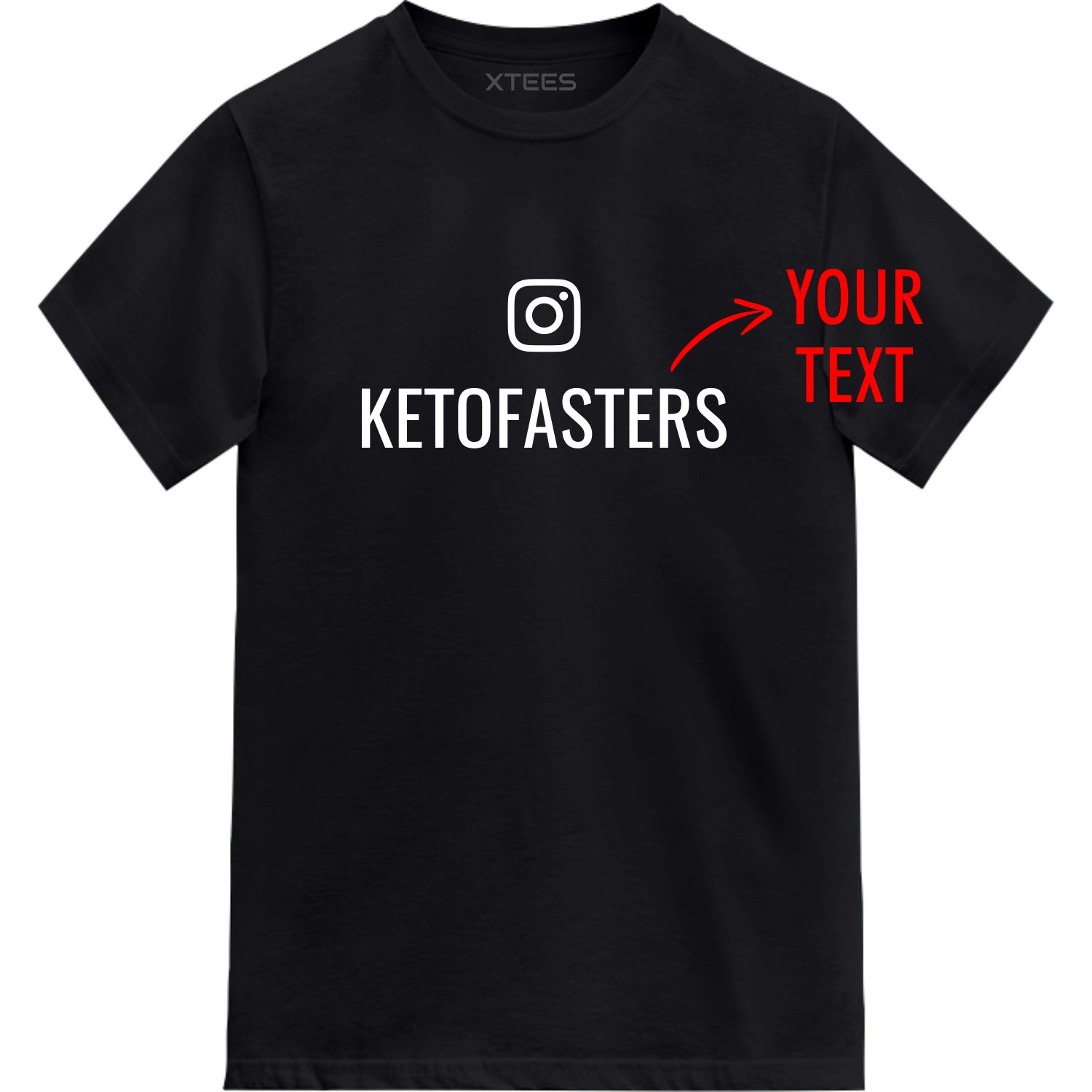 Custom Instagram Handle User Name T-shirt image