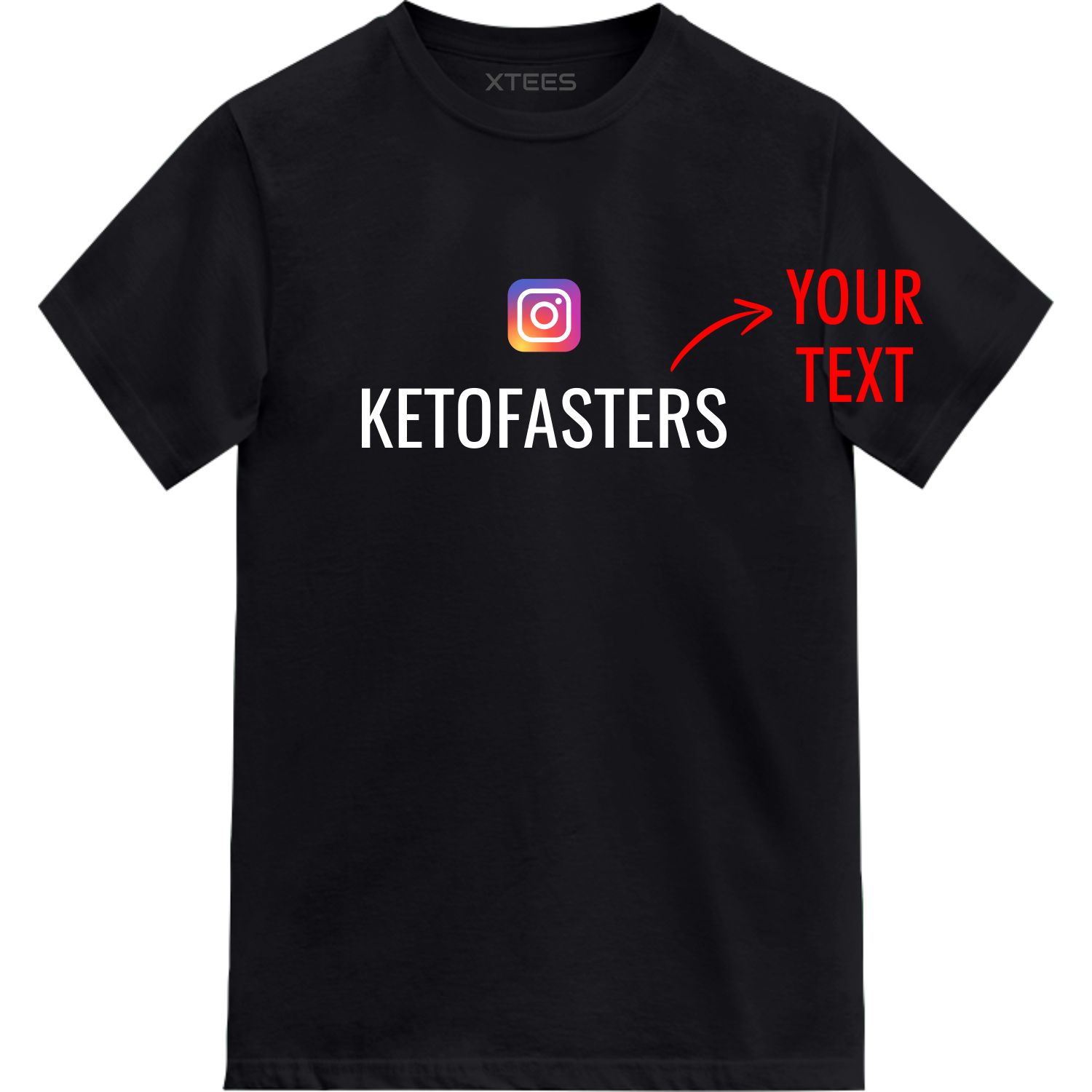 Custom Instagram Handle User Name T-shirt image