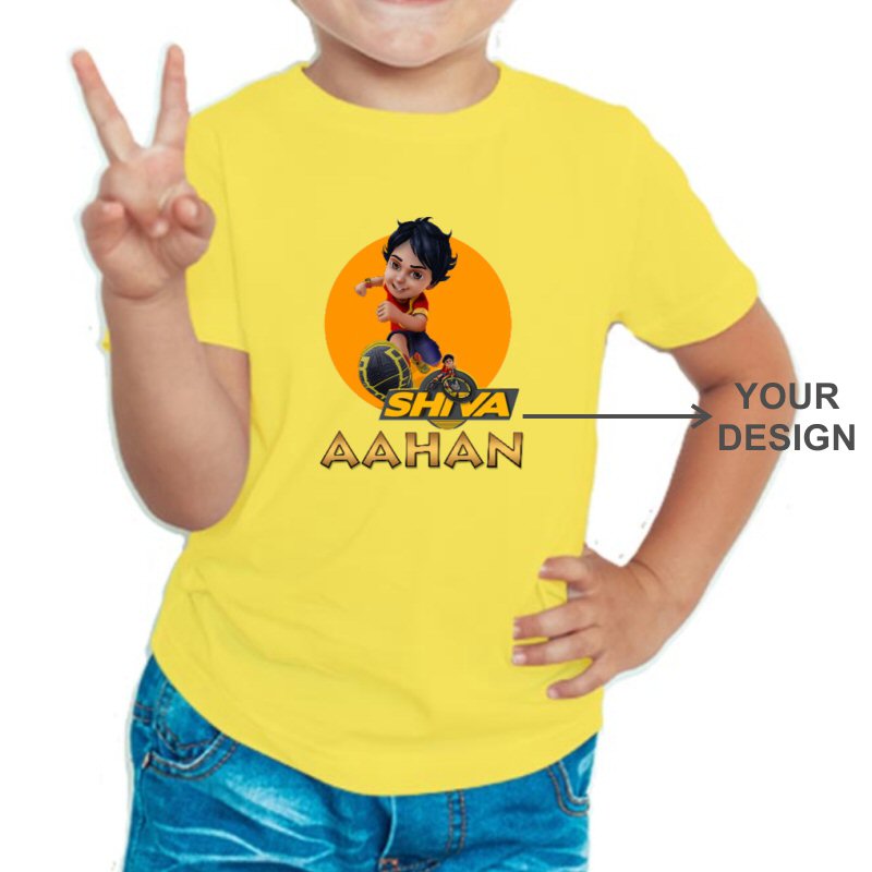 Custom Printed Kids Boys Round Neck T-shirt image Custom Printed Kids Boys Round Neck T-shirt image